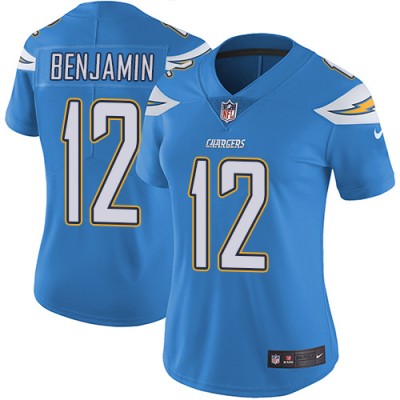 Nike Los Angeles Chargers #12 Travis Benjamin Electric Blue Alternate Women's Stitched NFL Vapor Untouchable Limited Jersey